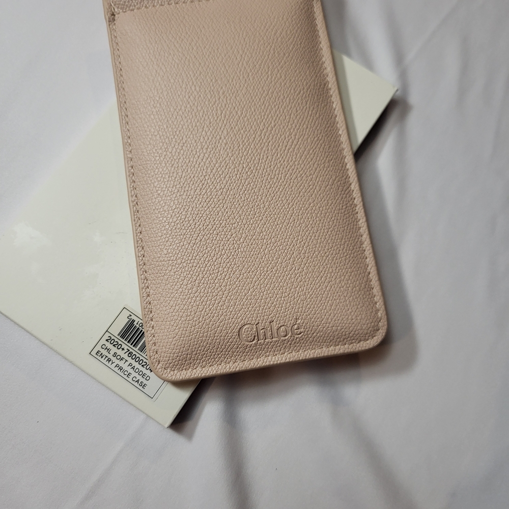 Original Chloé Pink Leather Phone Case